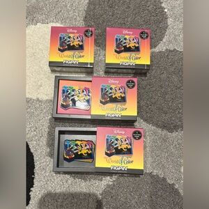 4 New Disney Disneyland World of Color FigPin, 2 Sealed and 2 New Pluto Glitter